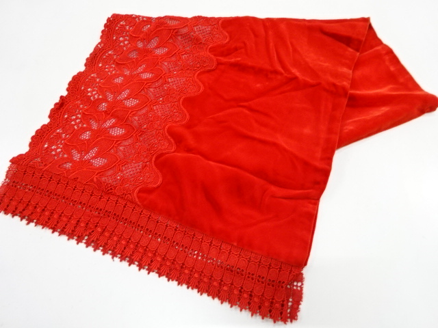 リサイクル　ビロードレースショール